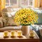Set of 8 Bundles Artificial Mini Sunflowers – Silk Yellow Faux Sunflower & Gerbera Daisy Bouquets (13.77") for Home, Kitchen, Wedding Centerpieces, Gravesite & Indoor/Outdoor Decor